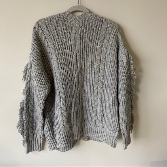 NWT John & Jenn Fringe Sleeves Cozy Cardigan - Picture 6 of 12